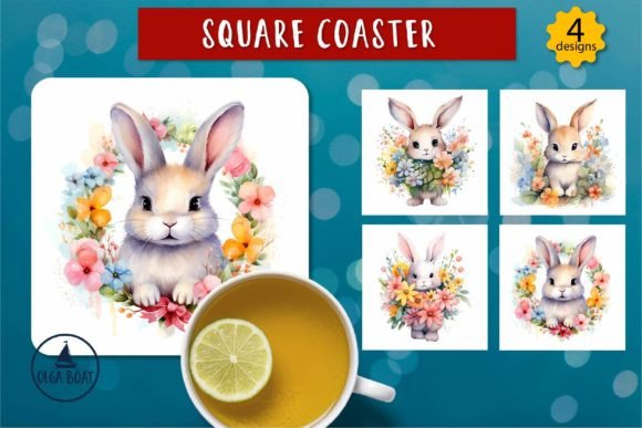 Adorable Watercolor Bunny PNG: Perfect for Easter & Spring Crafts