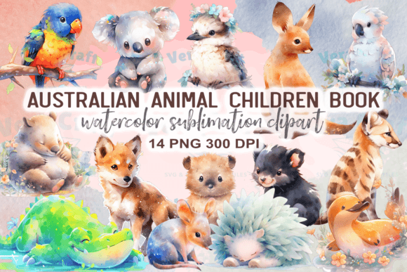Bringing the Bush to Life: Australian Animal Children Book Clipart