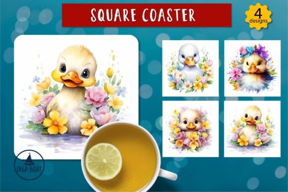 Cute Duck Png: Watercolor Animal Designs for Creative Projects