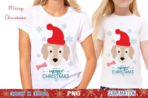 Holiday Funny Dog / Christmas Animal PNG: Festive Designs