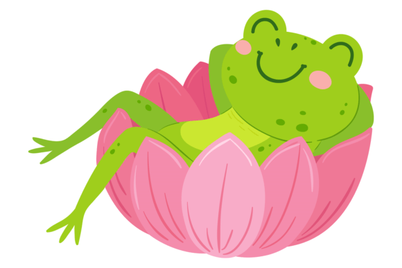 Pink Lily with Frog: A Whimsical Display Font for Nature-Inspired Design