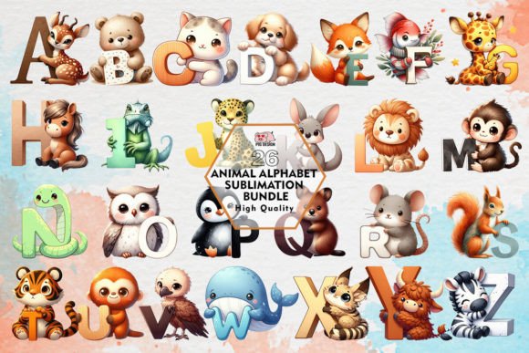 Unleashing Creativity with Animal Alphabet Sublimation Clipart