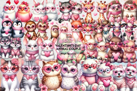 Valentine's Day Animal Couple Clipart: Design & Application Guide