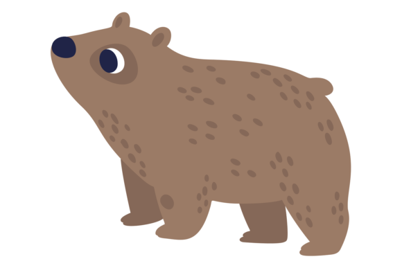 Wombat Cute Icon: A Wild Exotic Animal Character for Design