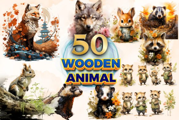 Wooden Animal Clipart & Sublimation 3: A Complete Creative Guide