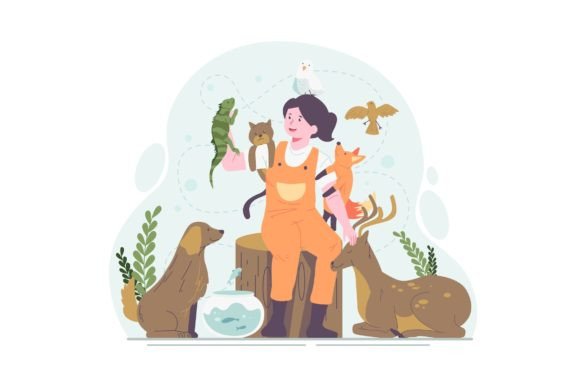 World Animal Day Illustration: A Versatile AI SVG for Designers